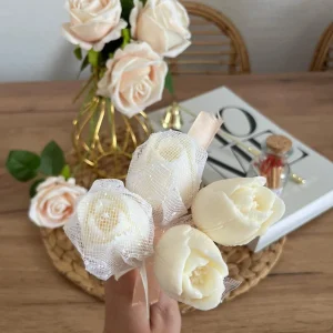 Bougie fleur tulipe - Cadeau invité mariage