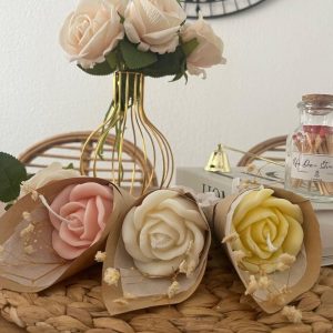 Bouquet de bougie Une Rose